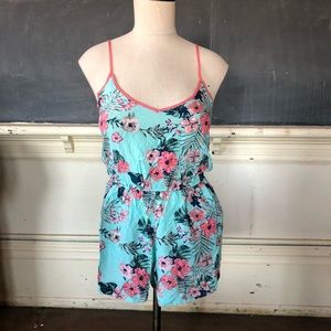 Tropics print Romper